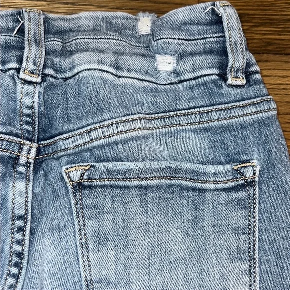 KanCan High Rise Super Flare Jeans 28 Distressed Denim Medium Stretch Boho 30 - Picture 12 of 12